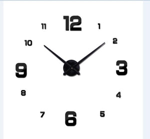 Open image in slideshow, large wall clock watch 3d wall clocks
